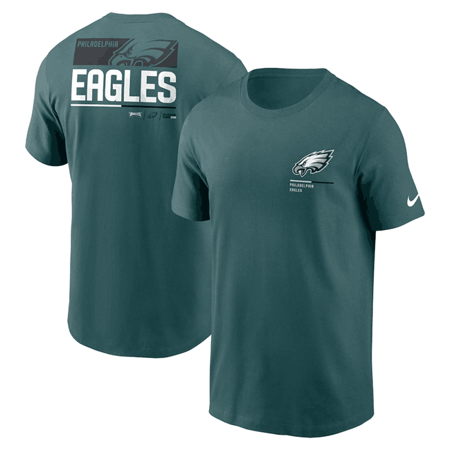 Men's Green Philadelphia Eagles Team Incline T-Shirt